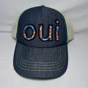 Pistil oui Hat (adjustable back) Green & Dark Denim Color